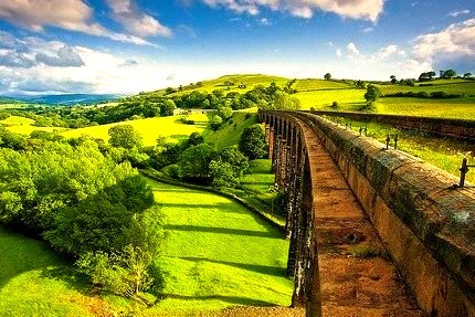 Narrow Walkway, Lowgill Viaduct, Cumbria, England