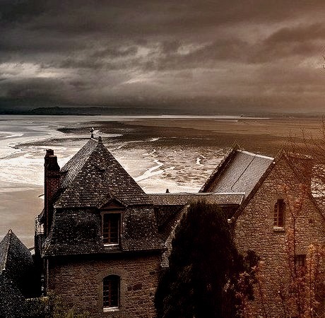 Stormy Sea, Mont Saint Michel, France