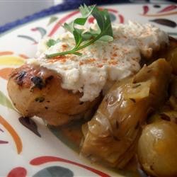 Cheese – Chicken With Artichokes And Goat Cheese
